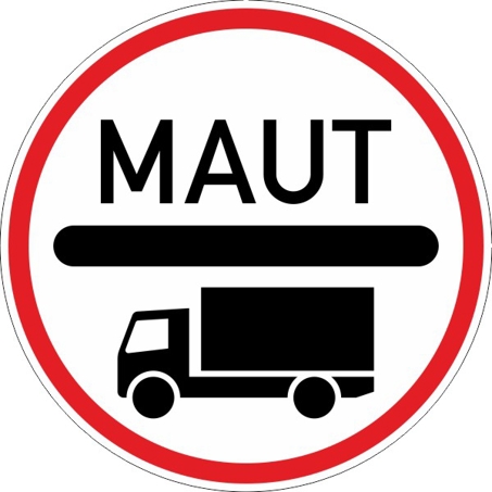 Richtzeichen Mautpflicht 600 mm - Alform - RA1 - BFStrMG Nr. 390