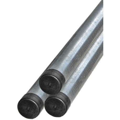 Rohrpfosten Feuerverzinkt - IVZ-Norm - Länge: 3,25m - Durchmesser: 7,6cm - Wandstärke: 0,2cm - 7,60x325cm