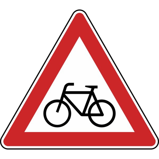 Radverkehr - Aufstellung rechts Nr. 138-10 - 630 mm - Flachform - 2 mm