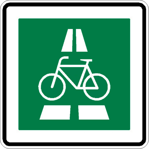 Radschnellweg Nr. 350.1 - Verkehrsschild für Radschnellwege